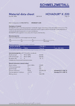 Material data sheet: HOVADUR® K220 thumbnail
